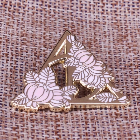 Jewelry - Harry Potter Deathly Hallows Floral Enamel Pin